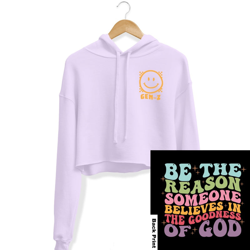 Load image into Gallery viewer, Women&#39;s | Be The Reason | Crop Hoodie
