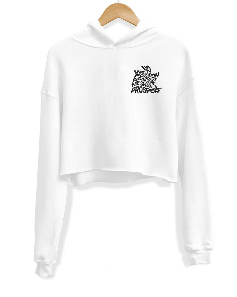 Load image into Gallery viewer, Women&#39;s | No Weapons | Crop Hoodie
