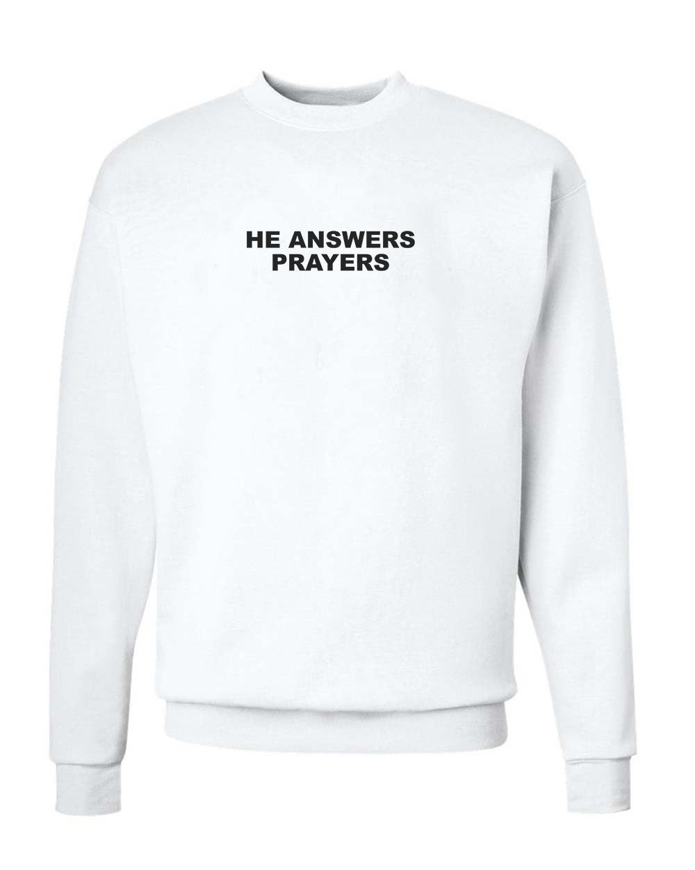 Unisex | He Answers | Crewneck Sweatshirt