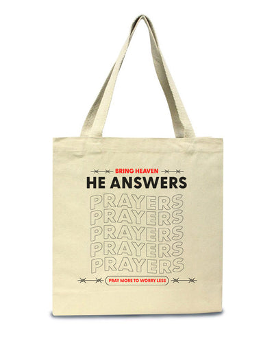 He Answers | Tote