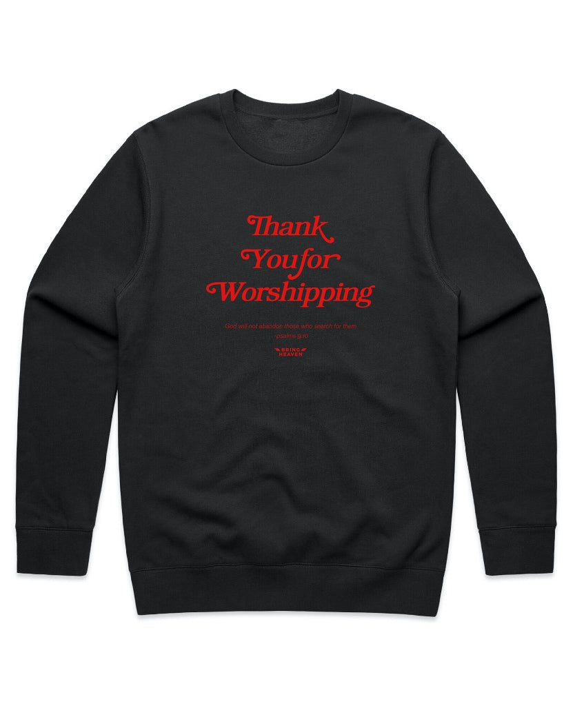 Unisex | Thank You For Worshipping | Crewneck Sweatshirt