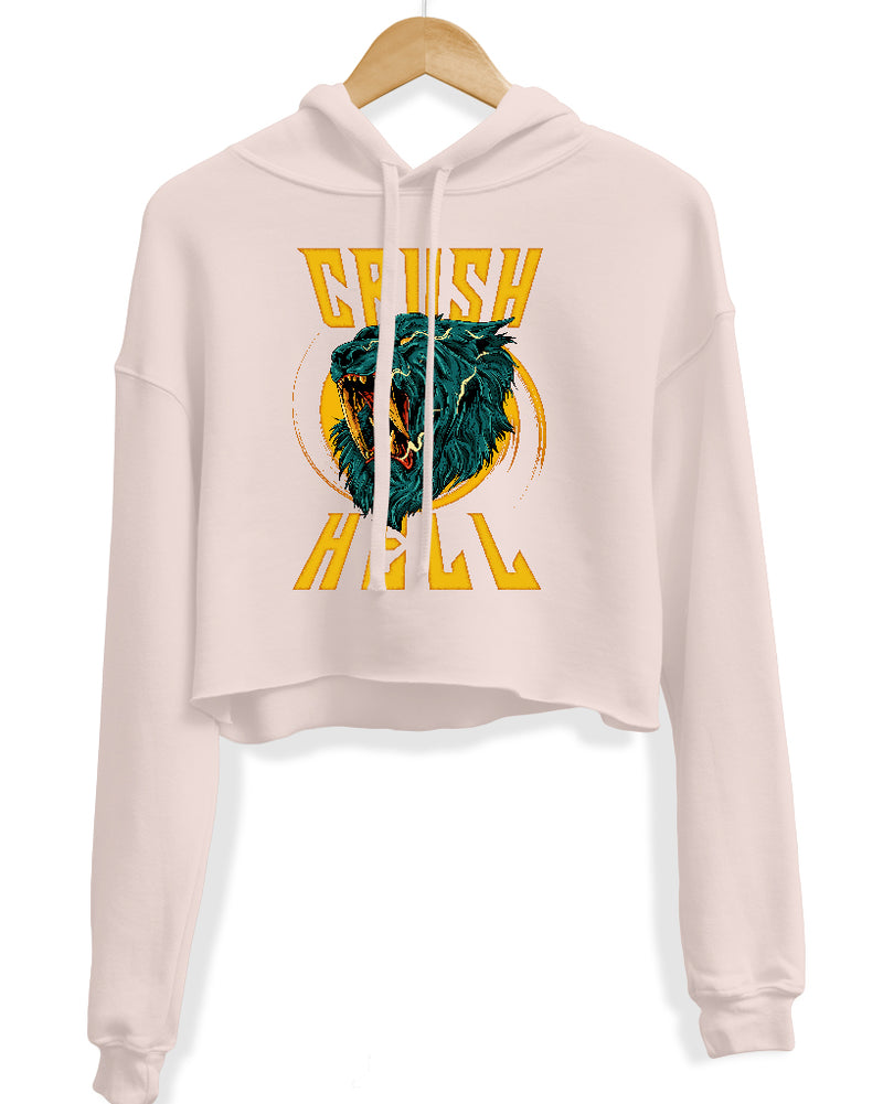 Load image into Gallery viewer, Women&#39;s | Bold As Lions | Crop Hoodie
