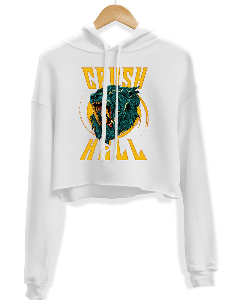 Load image into Gallery viewer, Women&#39;s | Bold As Lions | Crop Hoodie
