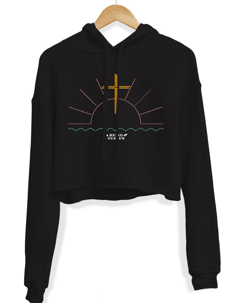 Load image into Gallery viewer, Women&#39;s | Be Still | Crop Hoodie

