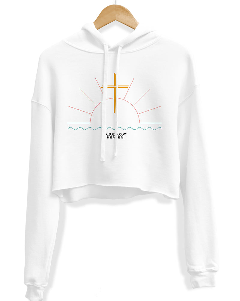 Load image into Gallery viewer, Women&#39;s | Be Still | Crop Hoodie
