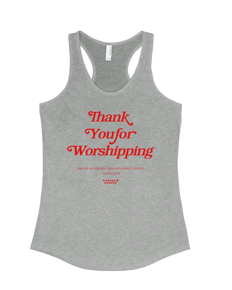Load image into Gallery viewer, Women&#39;s | Thank You For Worshipping | Ideal Tank Top
