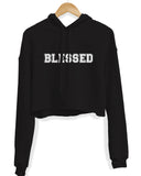 Women's | Blessed College Logo | Crop Hoodie