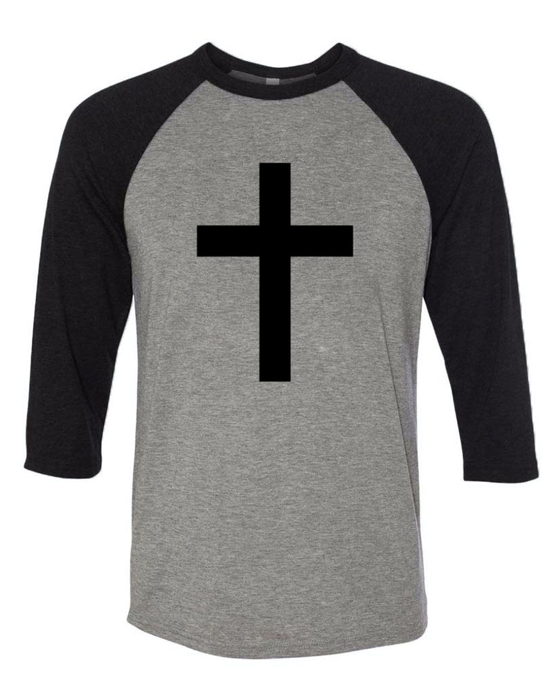 Load image into Gallery viewer, Unisex | The Cross I Bare | 3/4 Sleeve Raglan
