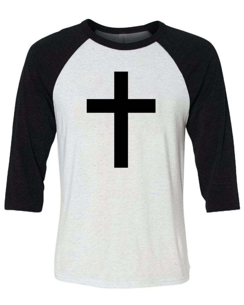 Load image into Gallery viewer, Unisex | The Cross I Bare | 3/4 Sleeve Raglan
